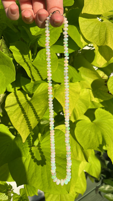 ETHIOPIAN OPAL CANDY NECKLACE (A)
