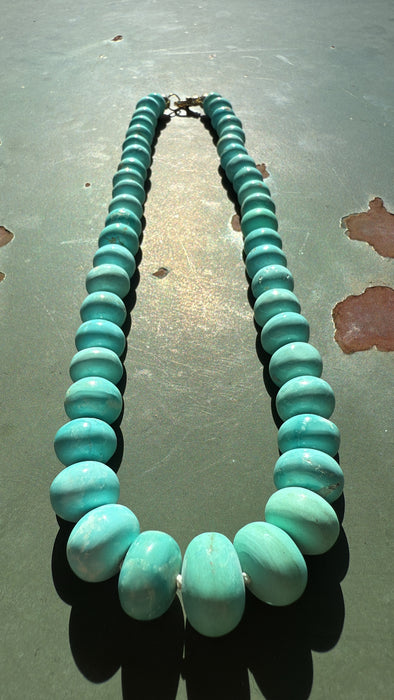 ONE OF A KIND MONGOLIAN TURQUOISE NECKLACE