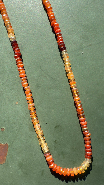 ONE OF A KIND DAINTY MEXICAN FIRE OPAL NECKLACE