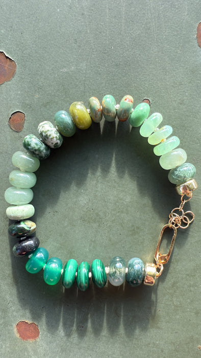 10mm ARM CANDY: GREEN GRADIENT 7"-8”