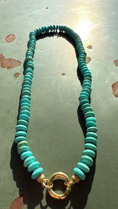 ONE OF A KIND MEXICAN TURQUOISE NECKLACE