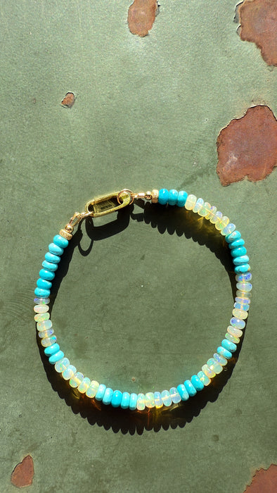 ARM CANDY: TURQUOISE & OPAL 7.75"