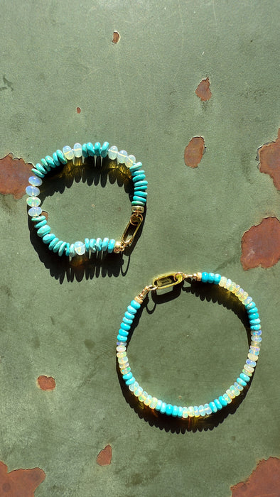 ARM CANDY: TURQUOISE & OPAL 7.75"
