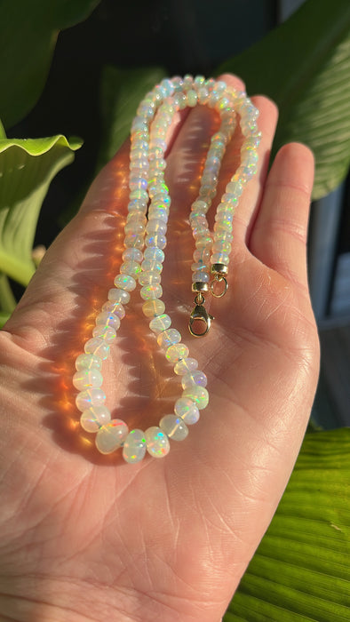 ETHIOPIAN OPAL CANDY NECKLACE (B)