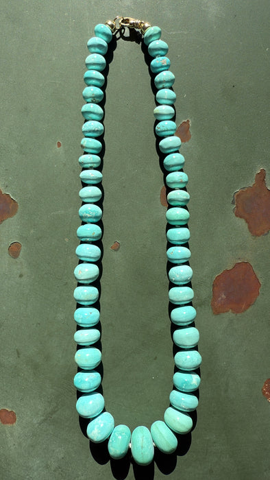 ONE OF A KIND MONGOLIAN TURQUOISE NECKLACE
