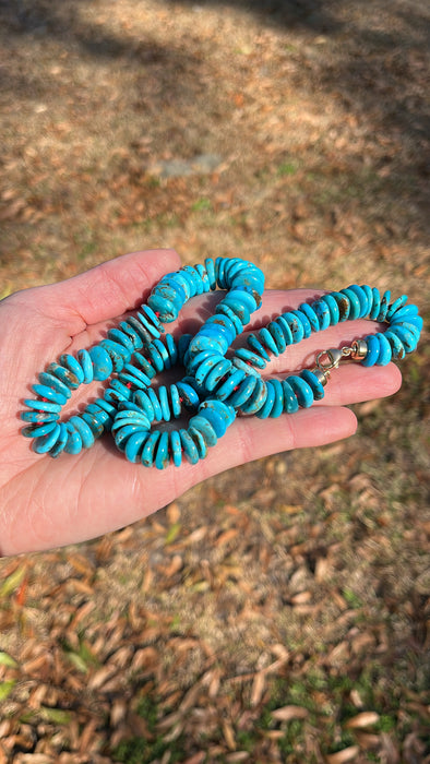 ONE OF A KIND TURQUOISE NECKLACE-12mm