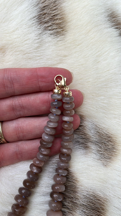 ONE OF A KIND GRAY MOONSTONE NECKLACE