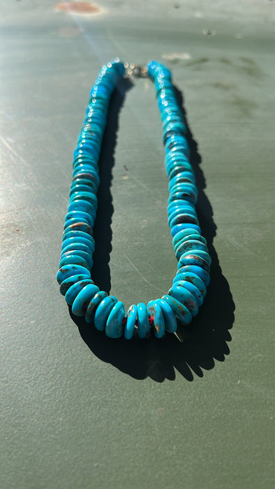 ONE OF A KIND TURQUOISE NECKLACE-12mm