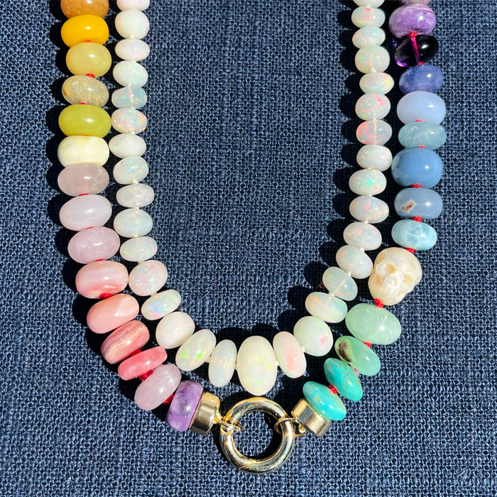ONE OF A KIND ETHIOPIAN OPAL CANDY NECKLACE