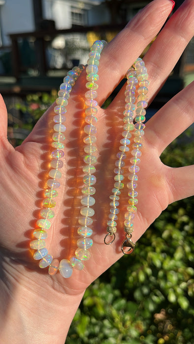 ETHIOPIAN OPAL CANDY NECKLACE