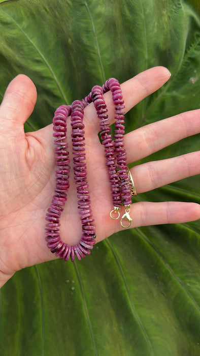 ONE OF A KIND RUBY HEISHI NECKLACE